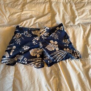 Floral Navy Women's Shorts